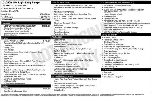 2025 Kia EV6 Light Long Range
