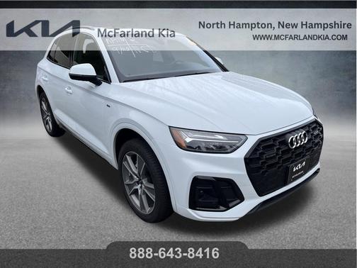 Glacier White Metallic 2025 Audi Q5 45 S line quattro Premium