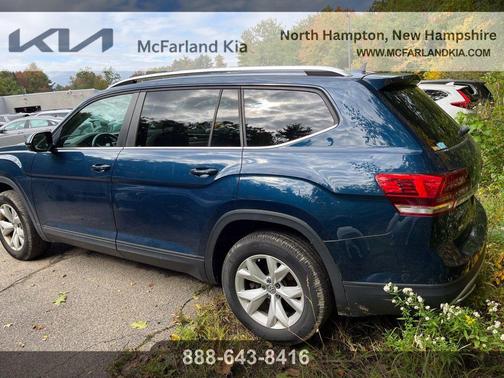Tourmaline Blue Metallic 2018 Volkswagen Atlas 3.6L SE w/Technology