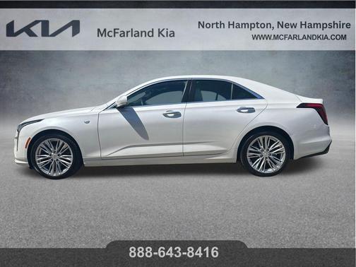 Crystal White Tri-Coat 2021 Cadillac CT4 Premium Luxury