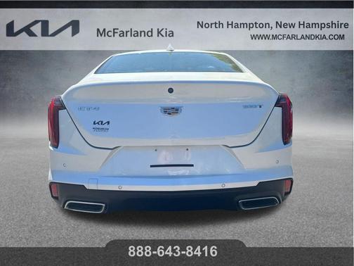 Crystal White Tri-Coat 2021 Cadillac CT4 Premium Luxury