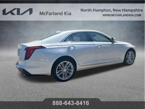 Crystal White Tri-Coat 2021 Cadillac CT4 Premium Luxury