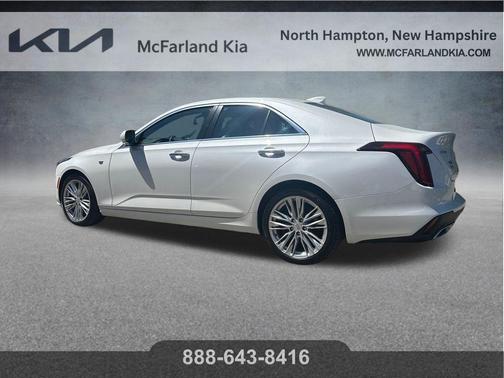 Crystal White Tri-Coat 2021 Cadillac CT4 Premium Luxury