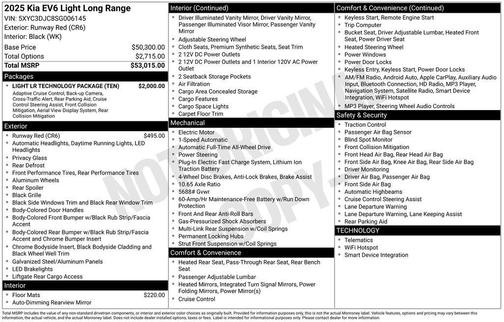 2025 Kia EV6 Light Long Range