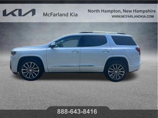 White Frost Tri-Coat 2023 GMC Acadia Denali