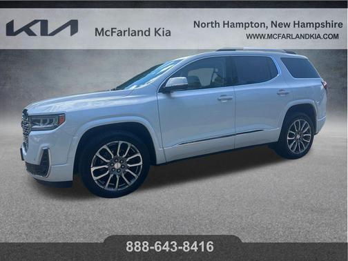 White Frost Tri-Coat 2023 GMC Acadia Denali