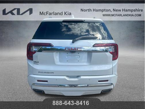 White Frost Tri-Coat 2023 GMC Acadia Denali