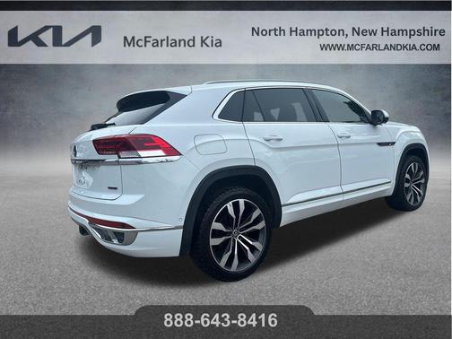 Pure White 2020 Volkswagen Atlas Cross Sport 3.6L V6 SEL Premium R-Line