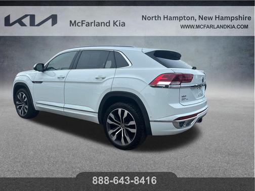 Pure White 2020 Volkswagen Atlas Cross Sport 3.6L V6 SEL Premium R-Line