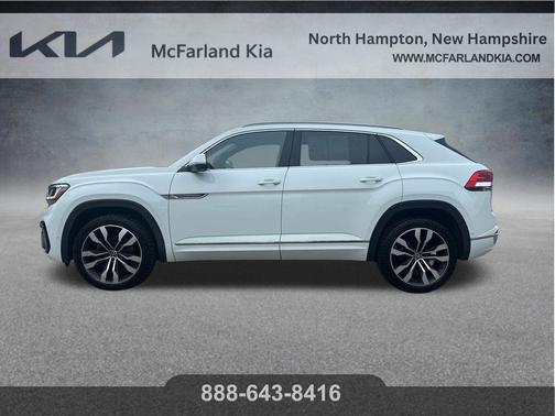Pure White 2020 Volkswagen Atlas Cross Sport 3.6L V6 SEL Premium R-Line