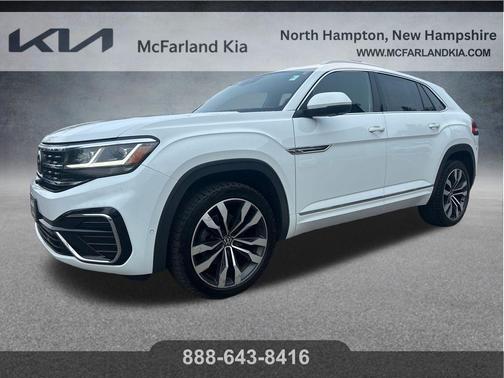 Pure White 2020 Volkswagen Atlas Cross Sport 3.6L V6 SEL Premium R-Line