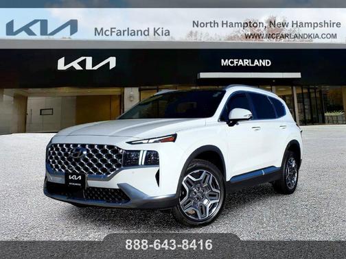 Quartz White 2022 Hyundai SANTA FE HEV Limited