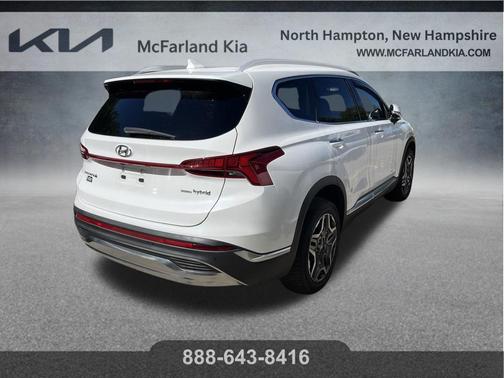 Quartz White 2022 Hyundai SANTA FE HEV Limited