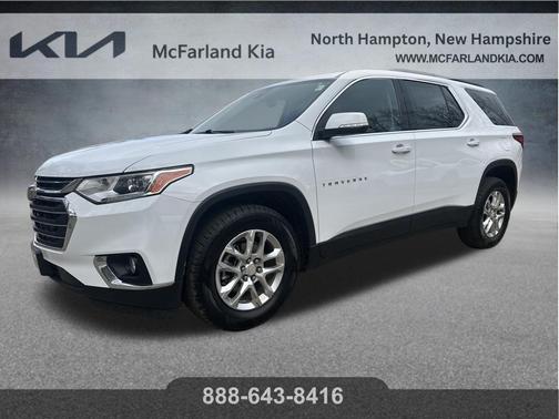 Summit White 2021 Chevrolet Traverse LT Cloth