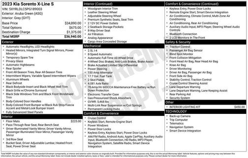 2023 Kia Sorento X-Line S
