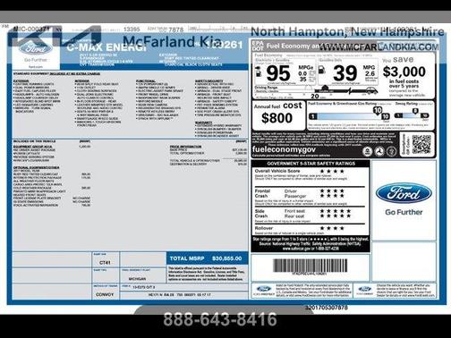 Ruby Red Metallic 2017 Ford C-Max Energi SE
