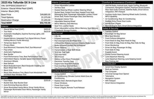 2025 Kia Telluride SX X-Line