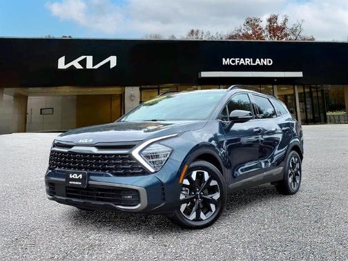Blue 2023 Kia Sportage Plug-In Hybrid X-Line Prestige