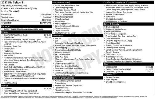 2023 Kia Seltos S