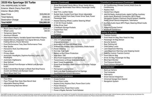 2020 Kia Sportage SX Turbo