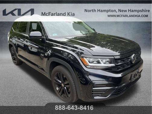 Deep Black Pearl Effect 2022 Volkswagen Atlas 3.6 V6 SEL R-Line Black