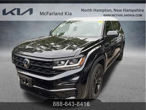 Deep Black Pearl Effect 2022 Volkswagen Atlas 3.6 V6 SEL R-Line Black