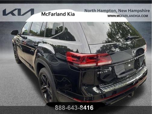 Deep Black Pearl Effect 2022 Volkswagen Atlas 3.6 V6 SEL R-Line Black