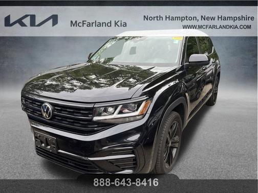 Deep Black Pearl Effect 2022 Volkswagen Atlas 3.6 V6 SEL R-Line Black