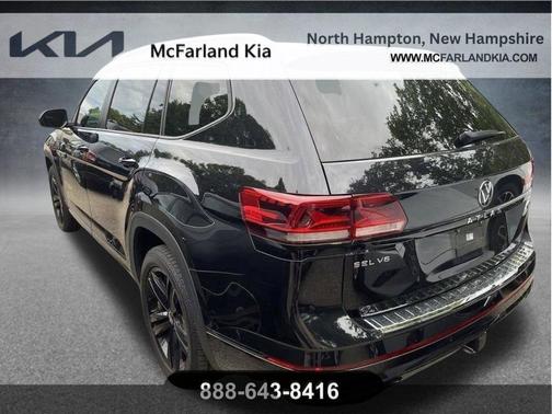 Deep Black Pearl Effect 2022 Volkswagen Atlas 3.6 V6 SEL R-Line Black