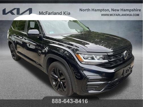 Deep Black Pearl Effect 2022 Volkswagen Atlas 3.6 V6 SEL R-Line Black