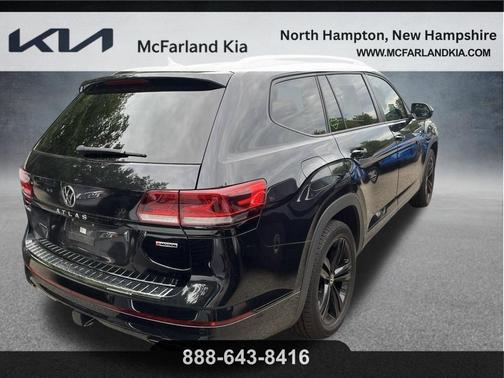 Deep Black Pearl Effect 2022 Volkswagen Atlas 3.6 V6 SEL R-Line Black