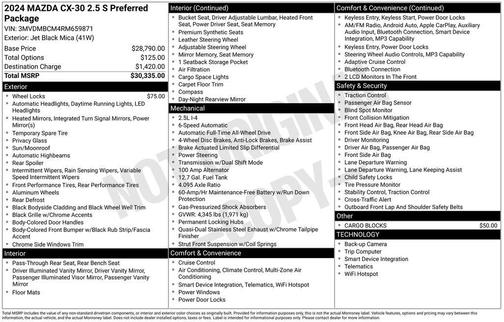 2024 Mazda CX-30 2.5 S Preferred Package
