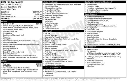 Black Cherry Pearl 2022 Kia Sportage EX