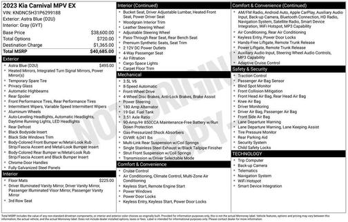 2023 Kia Carnival EX