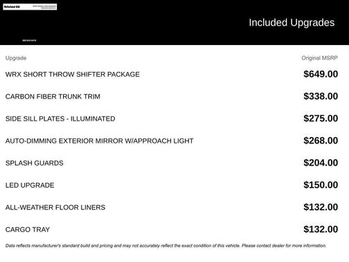 Crystal Black Silica 2023 Subaru WRX Limited