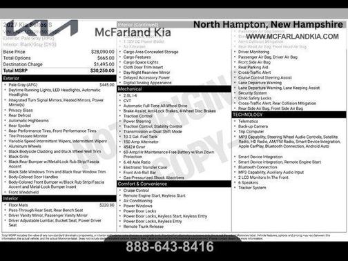 Gray 2027 Kia Seltos S
