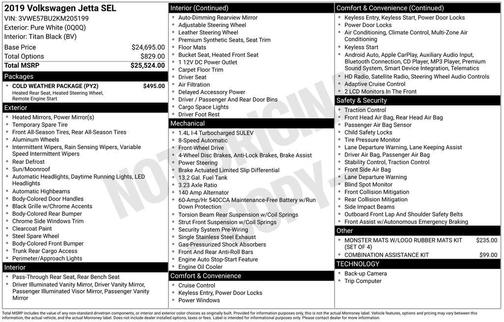 2019 Volkswagen Jetta 1.4T SEL
