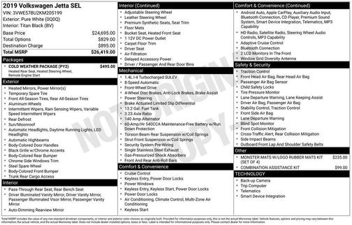 2019 Volkswagen Jetta 1.4T SEL
