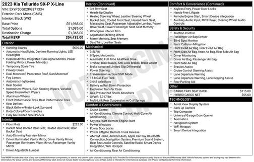 2023 Kia Telluride SX-Prestige X-Line