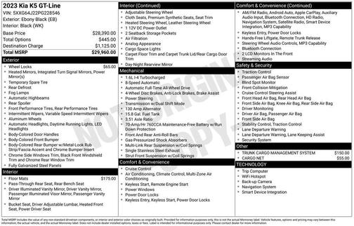 2023 Kia K5 GT-Line