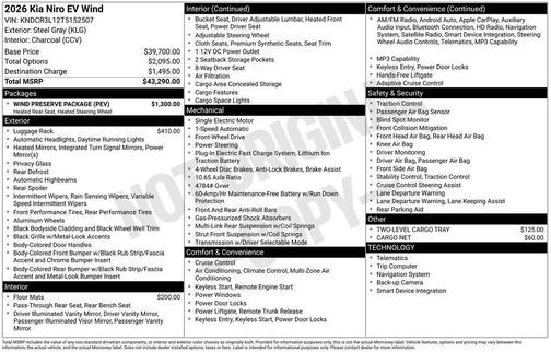Steel Gray 2026 Kia Niro EV Wind
