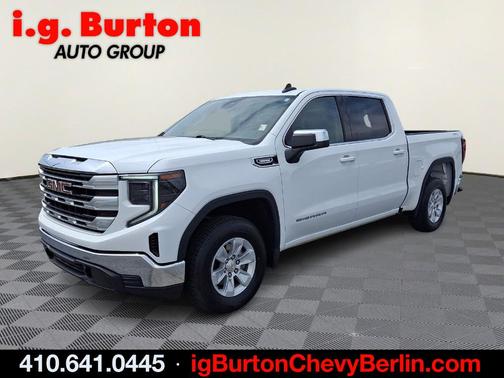 Summit White 2024 GMC Sierra 1500 SLE