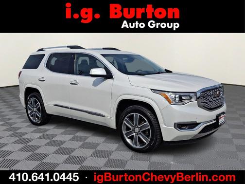 White Frost 2017 GMC Acadia Denali