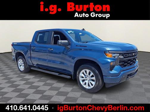 Lakeshore Blue 2024 Chevrolet Silverado 1500 Custom