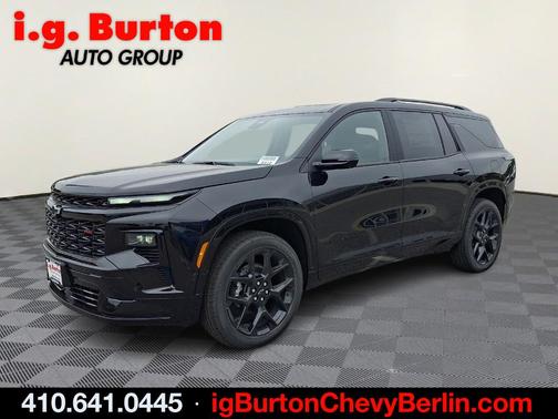 Black Metallic 2026 Chevrolet Traverse RS