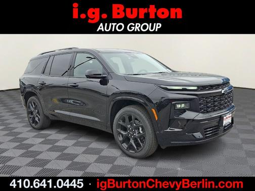 Black Metallic 2026 Chevrolet Traverse RS