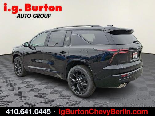 Black Metallic 2026 Chevrolet Traverse RS