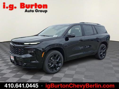 Black Metallic 2026 Chevrolet Traverse RS