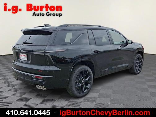 Black Metallic 2026 Chevrolet Traverse RS