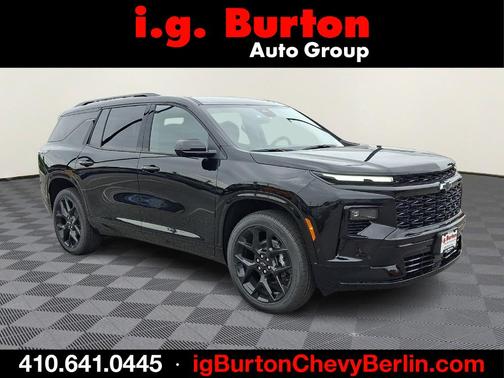 Black Metallic 2026 Chevrolet Traverse RS